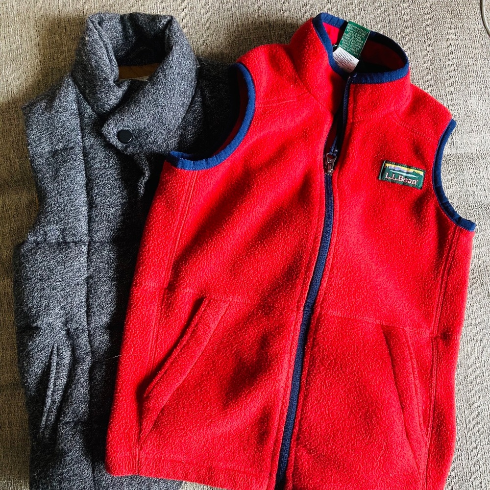 Boys vest lot LLBean